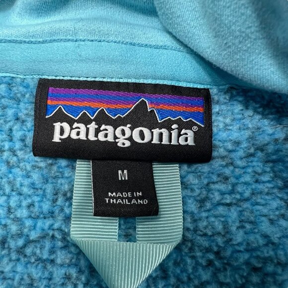 Patagonia Women's Quarter Zip Better Sweater Turquoise Blue Size Medium - Picture 5 of 8